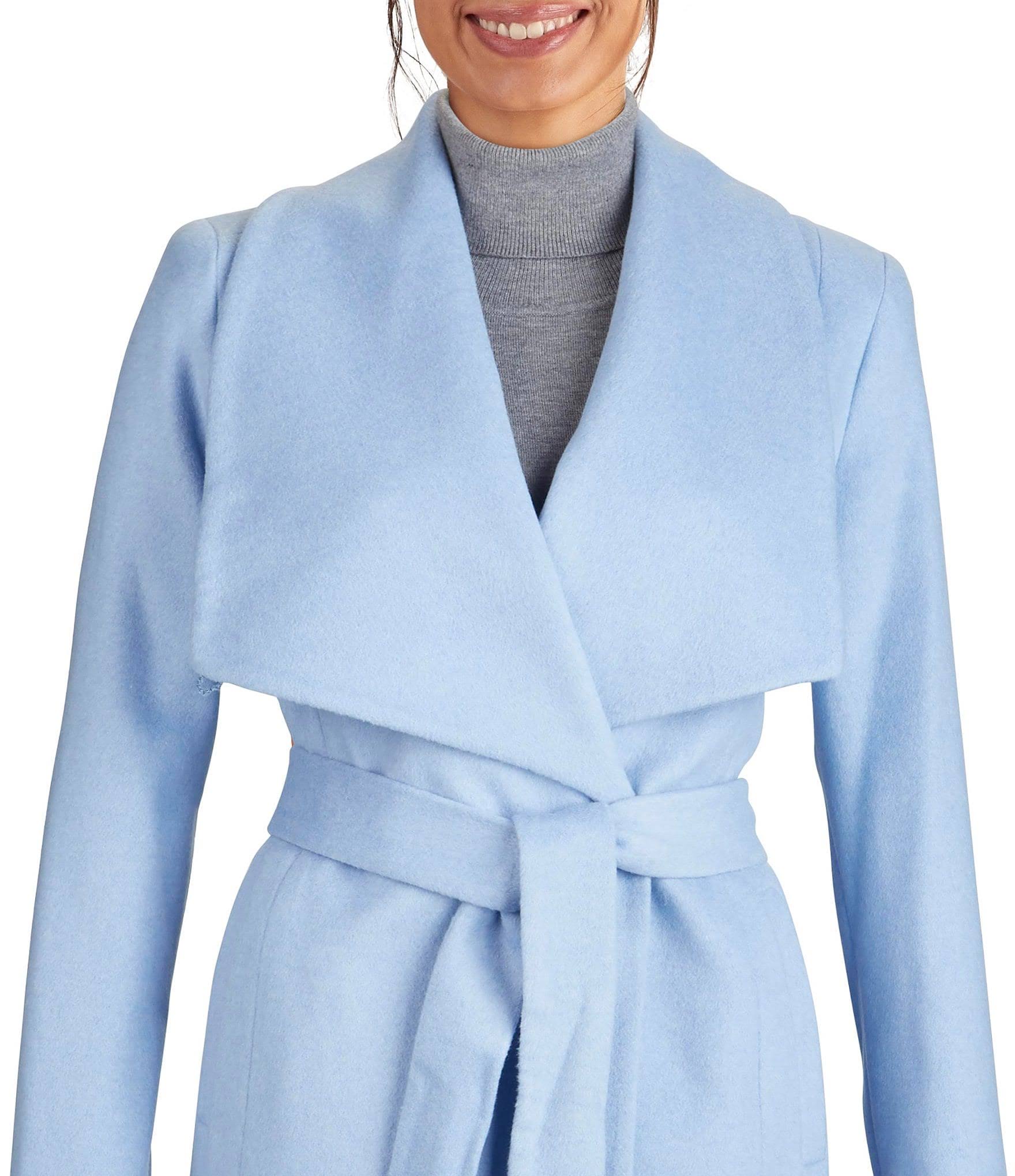 Cole haan wrap coat ice blue sales