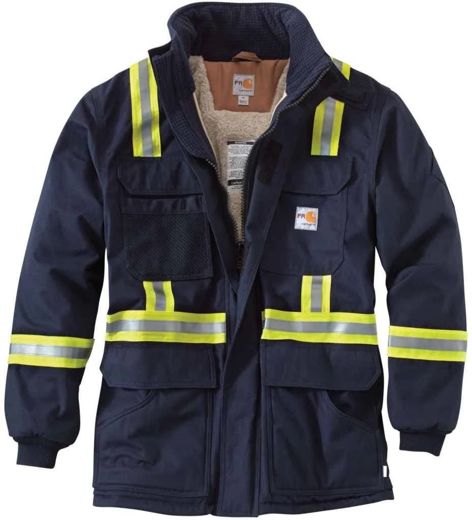 Carhartt Men s Dark Navy Flame Resistant Extremes Arctic Coat 76.12